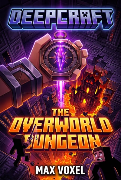 The cover for the book 'Deepcraft: The Overworld Dungeon' by Max Voxel