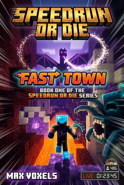 The cover for the book 'Fast Town' by Max Voxel